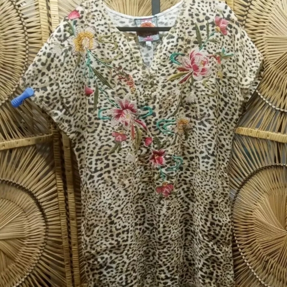 Johnny Was Maisie Easy Button Tunic Dress XL - Picture 2 of 16